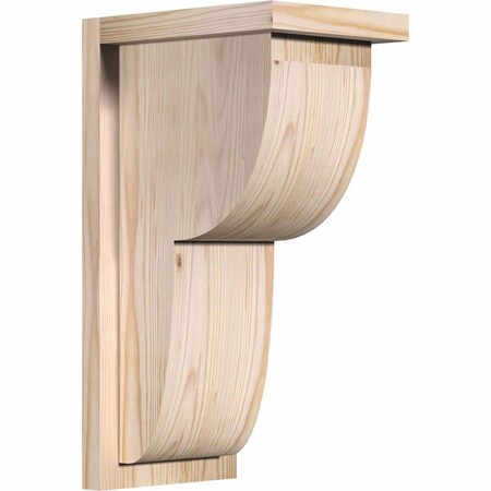 Ekena Millwork Crestline Smooth Corbel w/Backplate, Douglas Fir, 7 1/2"W x 10"D x 18"H COR08X10X18CRE01SDF